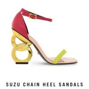 Kat Maconie Suzu Chain Heel Sandals